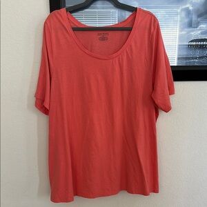 Lane Bryant Coral Perfect Sleeve Tee 22/24